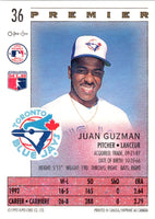 1993 O-Pee-Chee Premier Juan Guzman #36