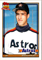 1991 Topps Traded Steve Finley #42T