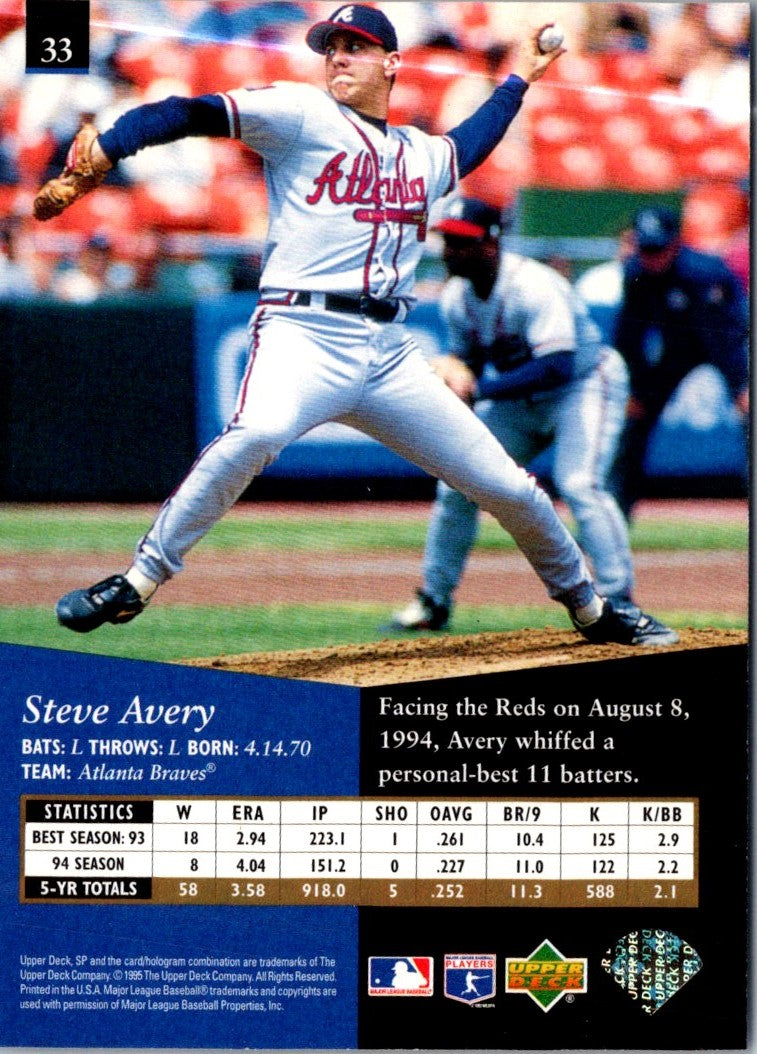 1995 SP Steve Avery