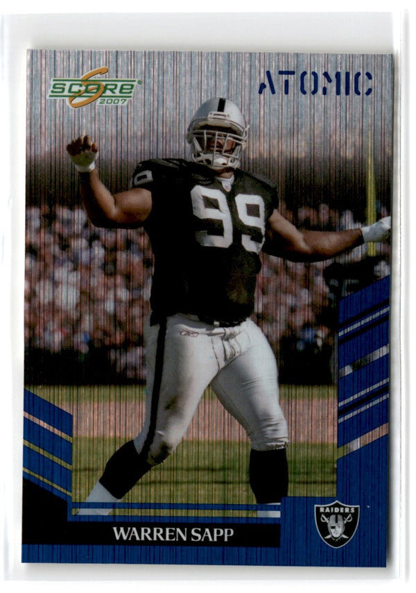 2007 Score Atomic Warren Sapp #275 Atomic