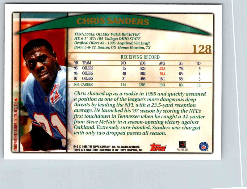 1998 Topps Chris Sanders
