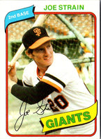 1980 Topps Joe Strain #538