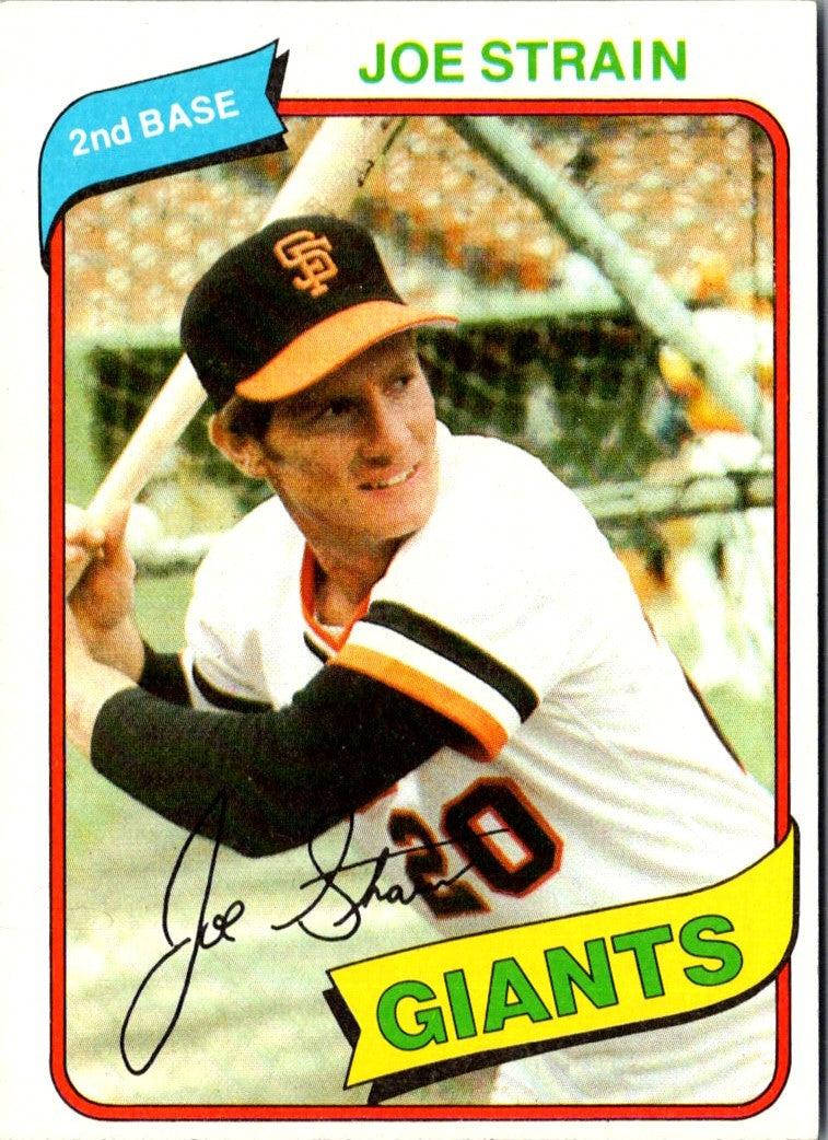 1980 Topps Joe Strain