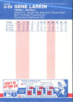 1987 Fleer Update Glossy Gene Larkin #U-59