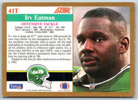 1991 Score Irv Eatman #41T