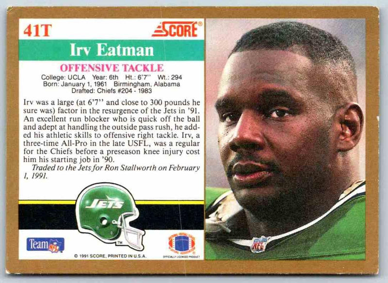 1991 Score Irv Eatman