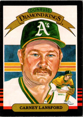 1985 Donruss Carney Lansford #8