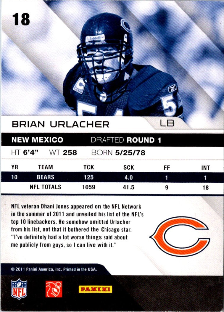 2011 Panini Absolute Memorabilia Brian Urlacher