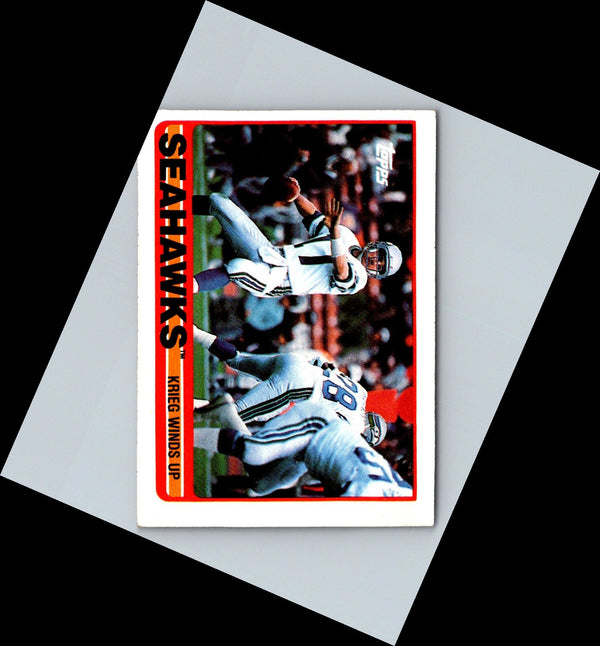 1989 Topps 1000 Yard Club Curt Warner #22