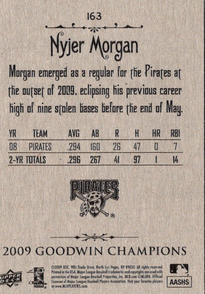 2009 Upper Deck Goodwin Champions Nyjer Morgan