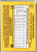 1986 Donruss Tom Foley