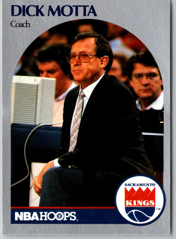1990 Hoops Dick Motta #327 Rookie