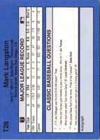 1990 Classic Update Mark Langston #T28