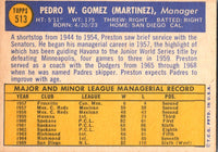 1970 Topps Preston Gomez #513 EX-MT+