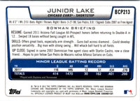 2012 Bowman Chrome Prospects Junior Lake #BCP213