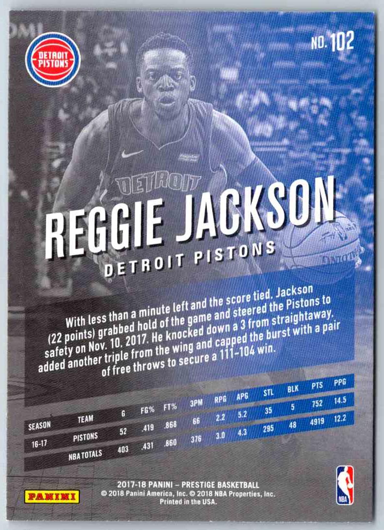 2017 Prestige Reggie Jackson