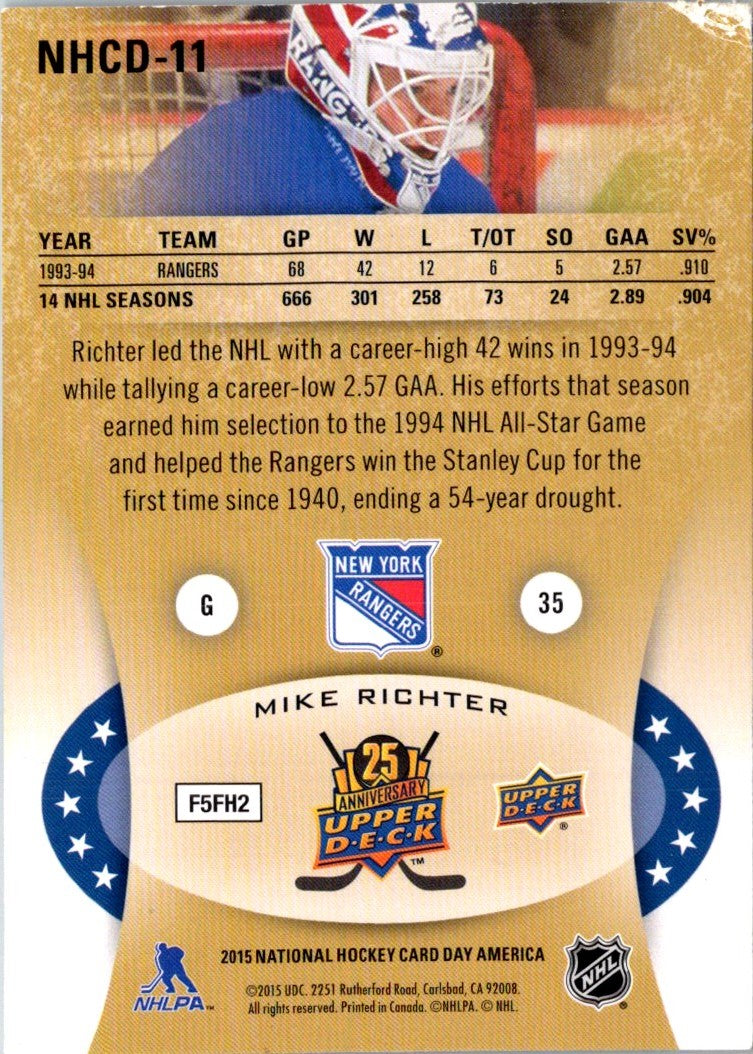 1995 Upper Deck 25th Anniversary Mike Ricter