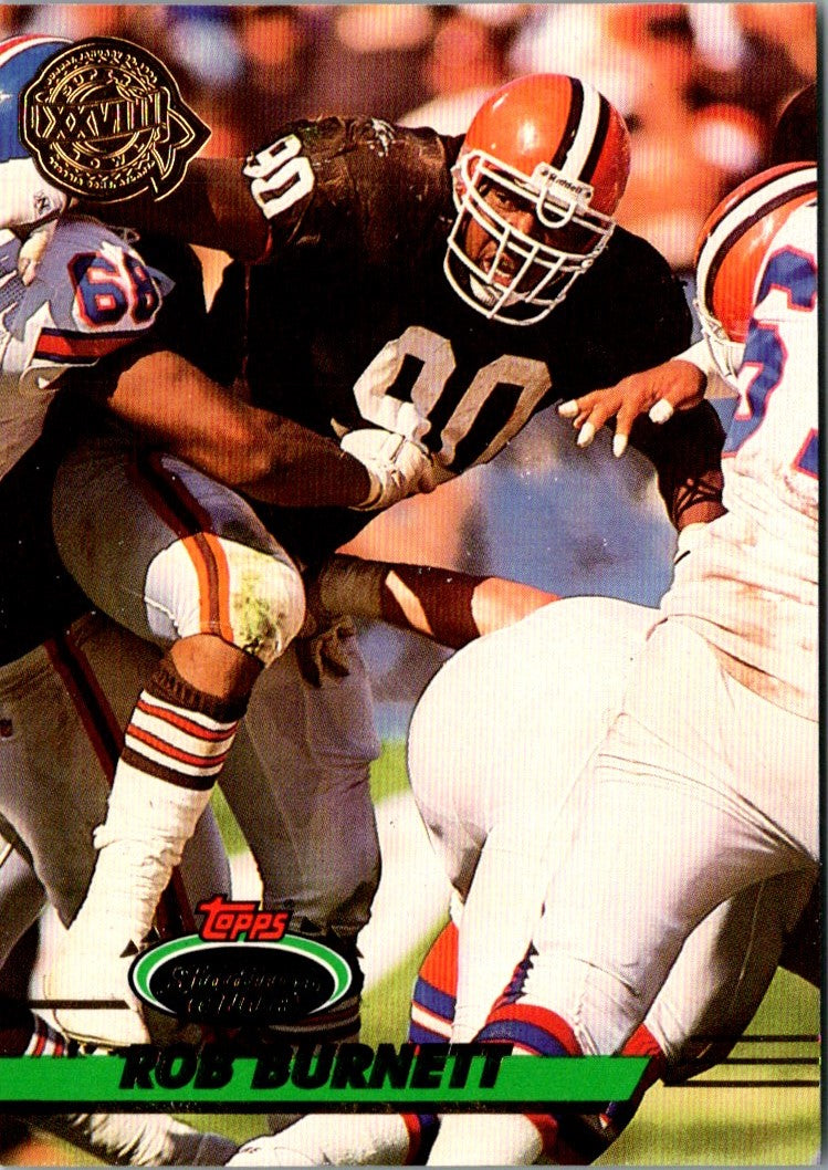 1993 Stadium Club Super Teams Bowl Rob Burnett