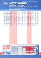 1987 Fleer Update Glossy Matt Young #U-131