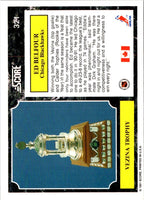 1991 Score Canadian English Ed Belfour (Vezina Trophy) #321