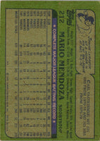 1982 Topps Mario Mendoza #212