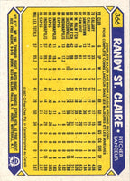 1987 O-Pee-Chee Randy St. Claire #366