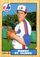 1987 O-Pee-Chee Randy St. Claire