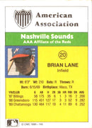 1990 CMC Nashville Sounds Brian Lane