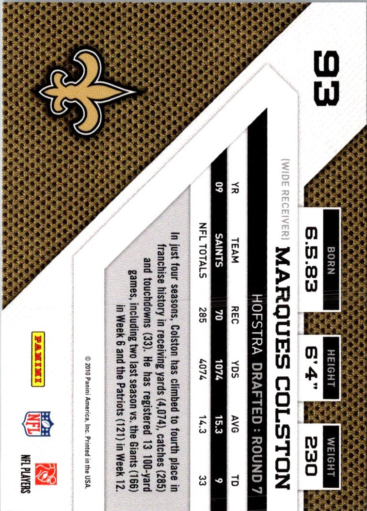 2010 Panini Rookies & Stars Marques Colston