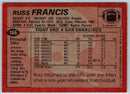 1983 Topps Russ Francis