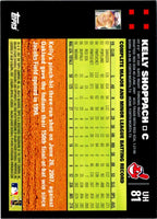 2007 Topps Updates & Highlights Kelly Shoppach #UH81
