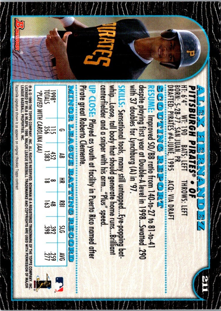 1999 Bowman Alex Hernandez