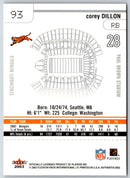 2003 Fleer Authentix Corey Dillon