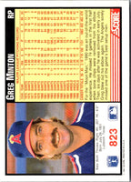 1991 Score Greg Minton #823