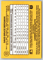 1986 Donruss Dave Bergman #420