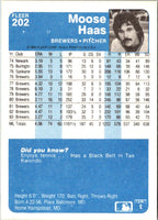 1984 Fleer Moose Haas #202