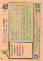 1983 O-Pee-Chee Kari Eloranta #81 Rookie
