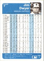 1984 Fleer Jim Dwyer #7