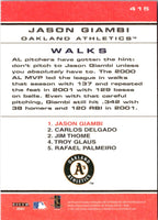 2001 Fleer Platinum Jason Giambi #415