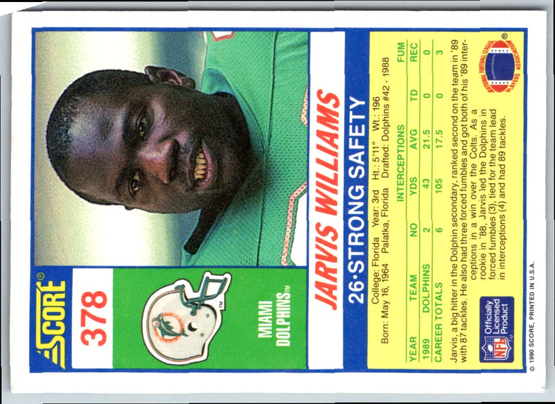 1990 Score Jarvis Williams