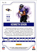 2017 Donruss Certified Cuts Kenneth Dixon