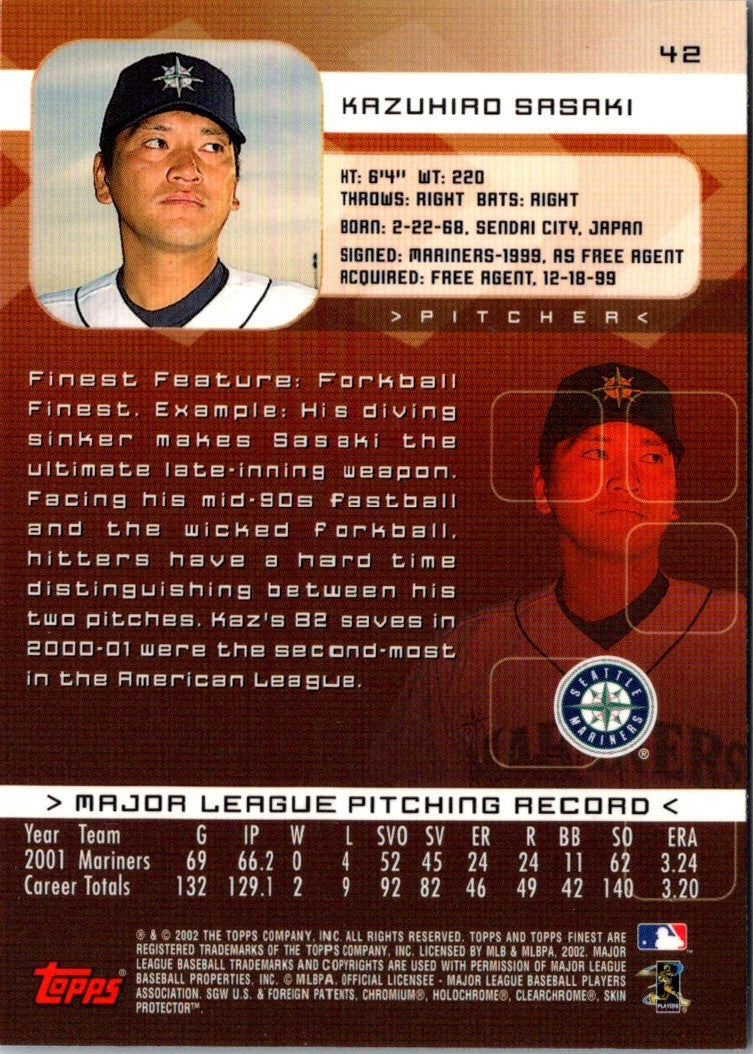 2003 Topps Kanebo Japan Kazuhiro Sasaki