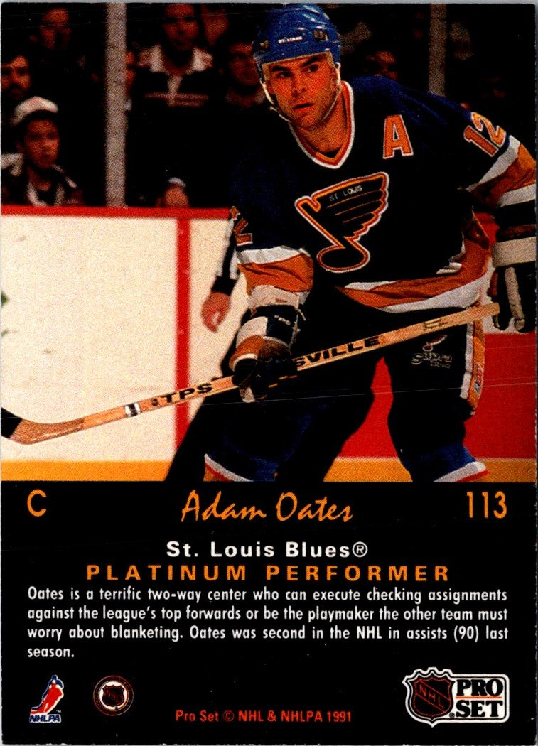 1991 Pro Set Platinum Adam Oates