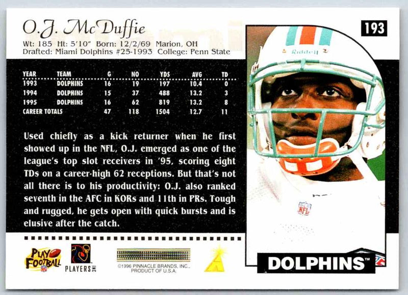 1996 Score O.J. McDuffie