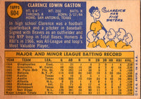 1970 Topps Clarence Gaston #604 EX-MT+