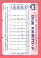 1991 Topps Traded Dave Righetti #96T