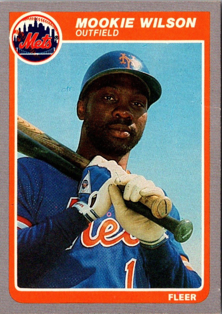 1985 Fleer Mookie Wilson