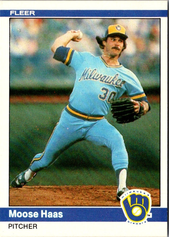 1984 Fleer Moose Haas #202