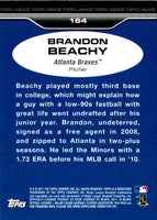 2011 Topps Lineage Brandon Beachy #164 Rookie