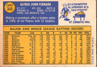 1970 Topps Al Ferrara #345 EX-MT+
